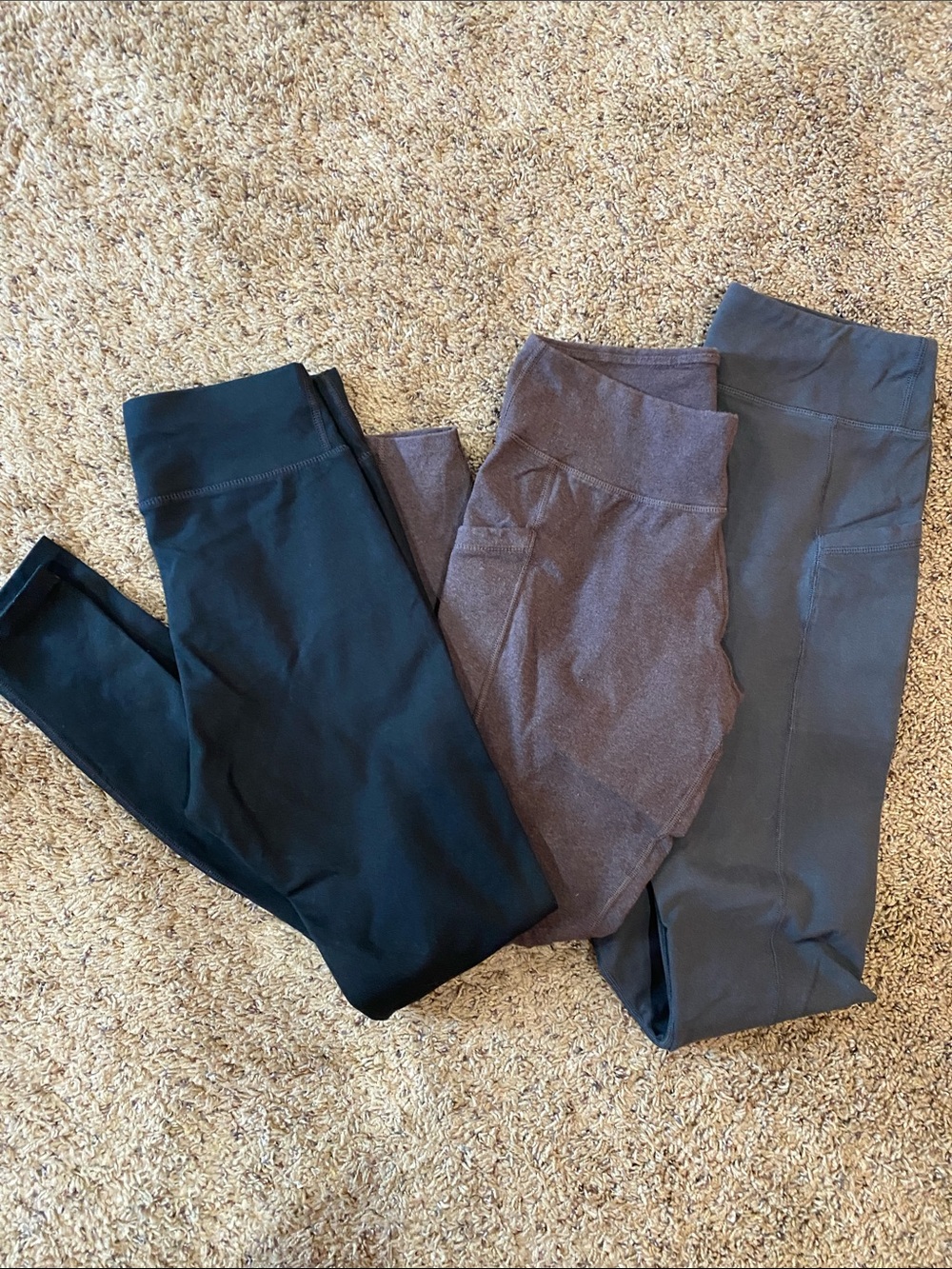 Pact Women’s Leggings Trio in Black, Brown, and Charcoal